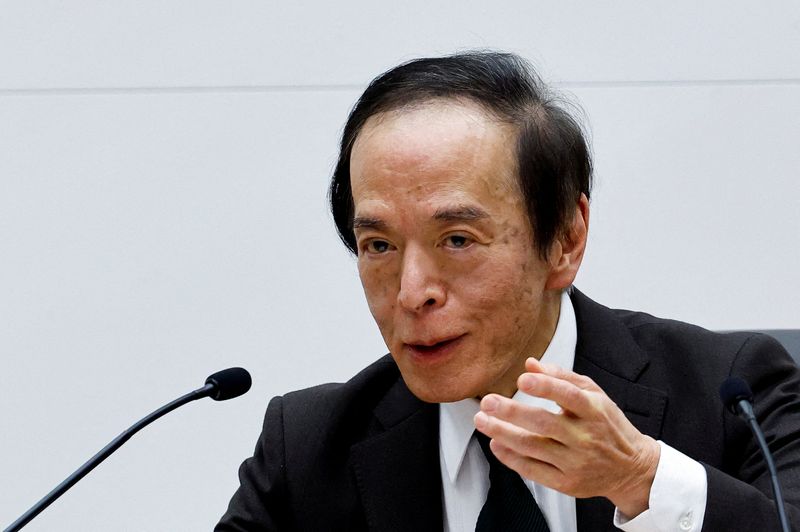 BOJ's Ueda says bank won't use rates to respond to FX moves